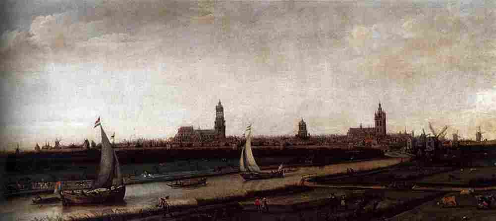 vro View of Delft from the Northwest Art A4 Photo Print