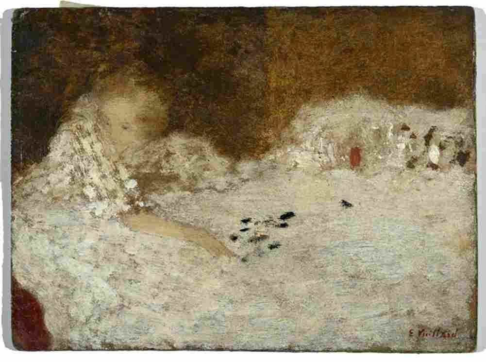 vuil Young Woman in Bed Art A4 Photo Print