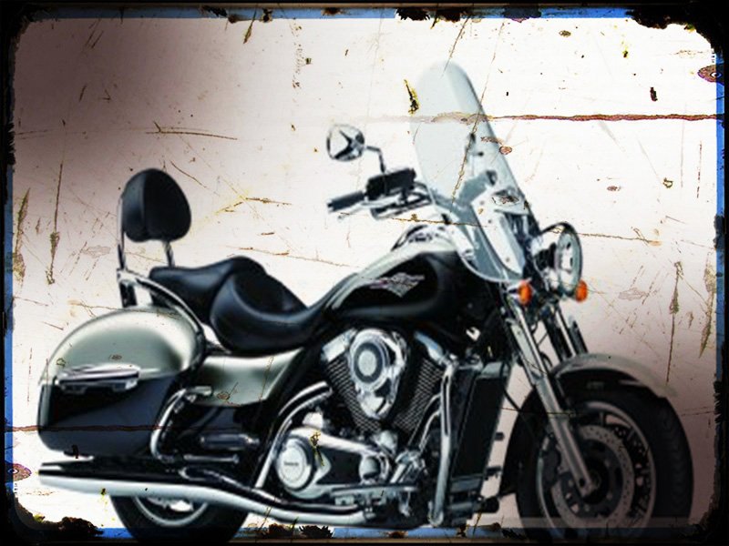 vulcan 1700 nomad 1 A4 Photo Print Motorbike Vintage Aged