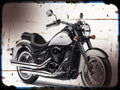 vulcan 900 classic A4 Photo Print Motorbike Vintage Aged