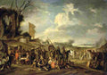 wael cornelis de a camp by the ruins Art A4 Photo Print
