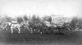 wagon train oregon Vintage world war A4 Photo Print