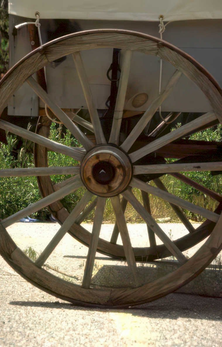 wagon wheel western Vintage A4 Photo Print