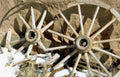 wagon wheels landscape Vintage A4 Photo Print