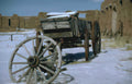 wagon winter newmexico Vintage A4 Photo Print