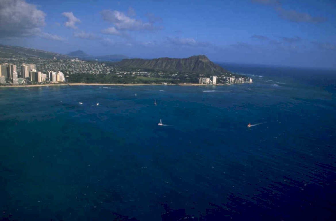 waikiki windsurfers diamond 1980s 1990s A4 Photo Print