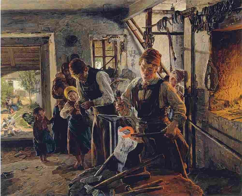 wald At the Farrier Art A4 Photo Print