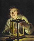 wald Boy with the Stable Lantern Art A4 Photo Print