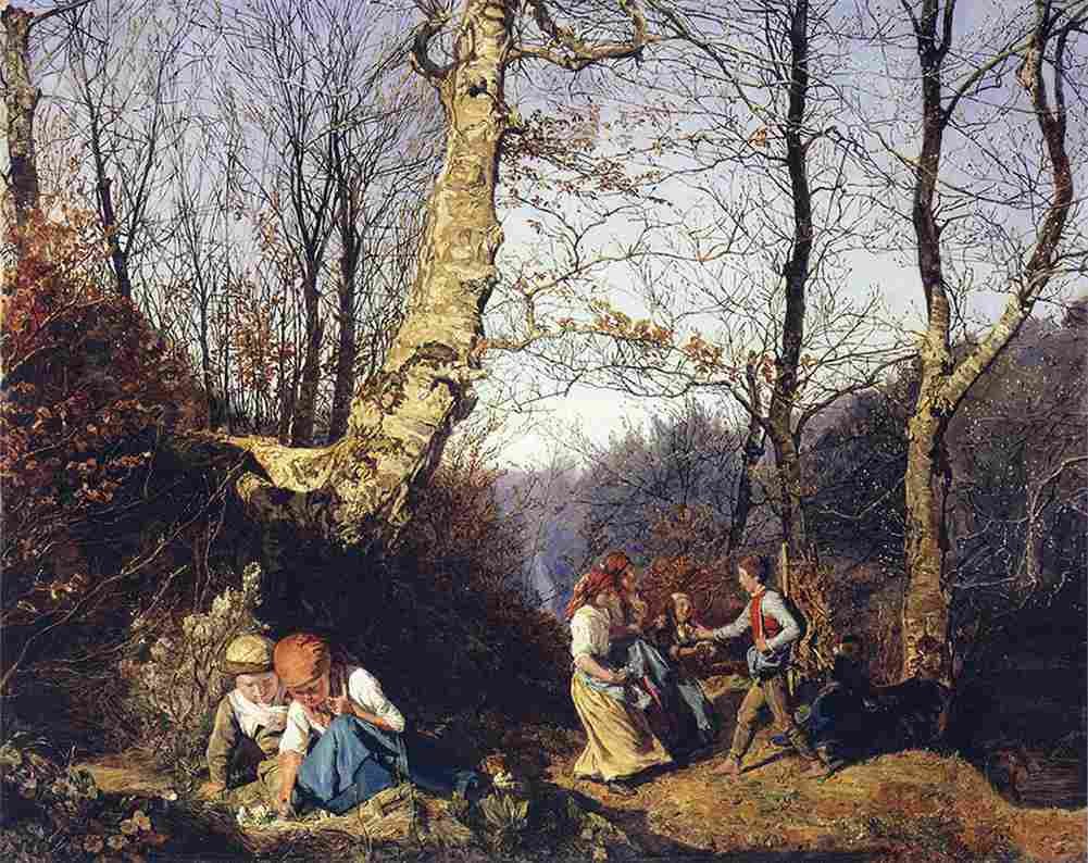 wald Early Spring in the Wienerwald Art A4 Photo Print