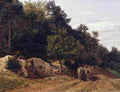 wald Forest Road with Oxcart Art A4 Photo Print