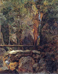 wald Hohenzollern Waterfall Art A4 Photo Print