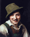 wald Laughing Peasant Boy Art A4 Photo Print