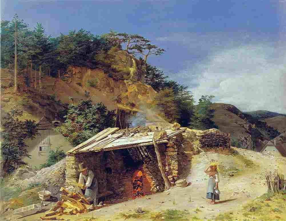 wald Lime kiln in the Hinterbruhl Art A4 Photo Print