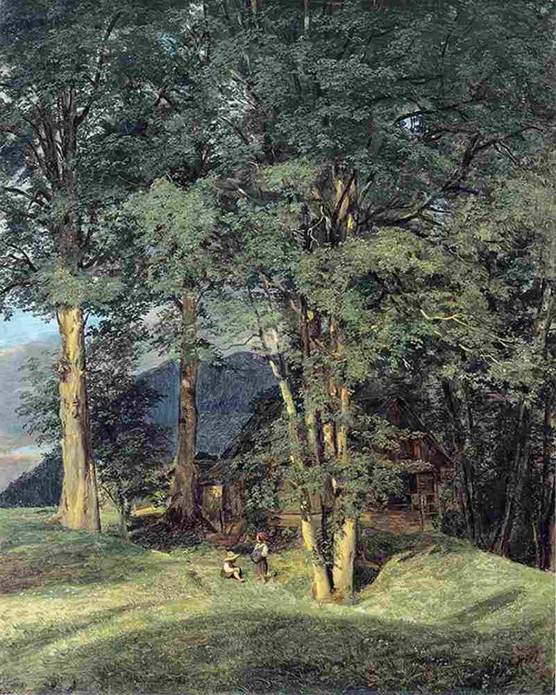 wald Maple Trees Near Ischl Art A4 Photo Print
