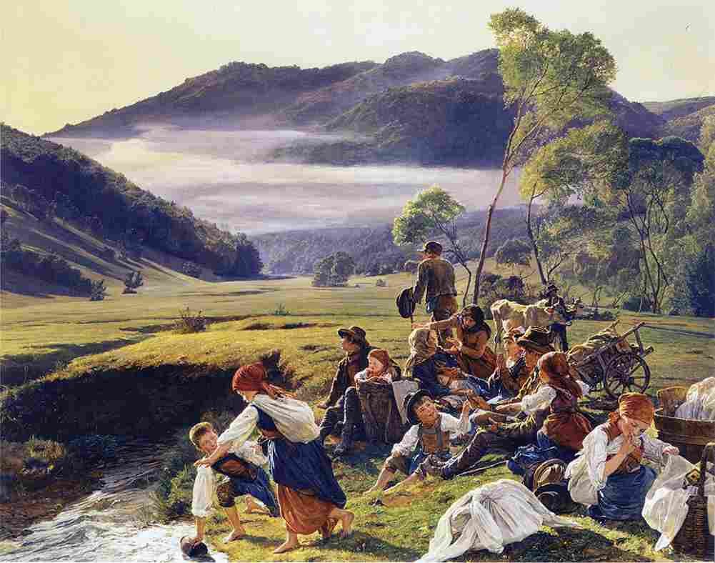 wald The Pilgrims Resting Art A4 Photo Print