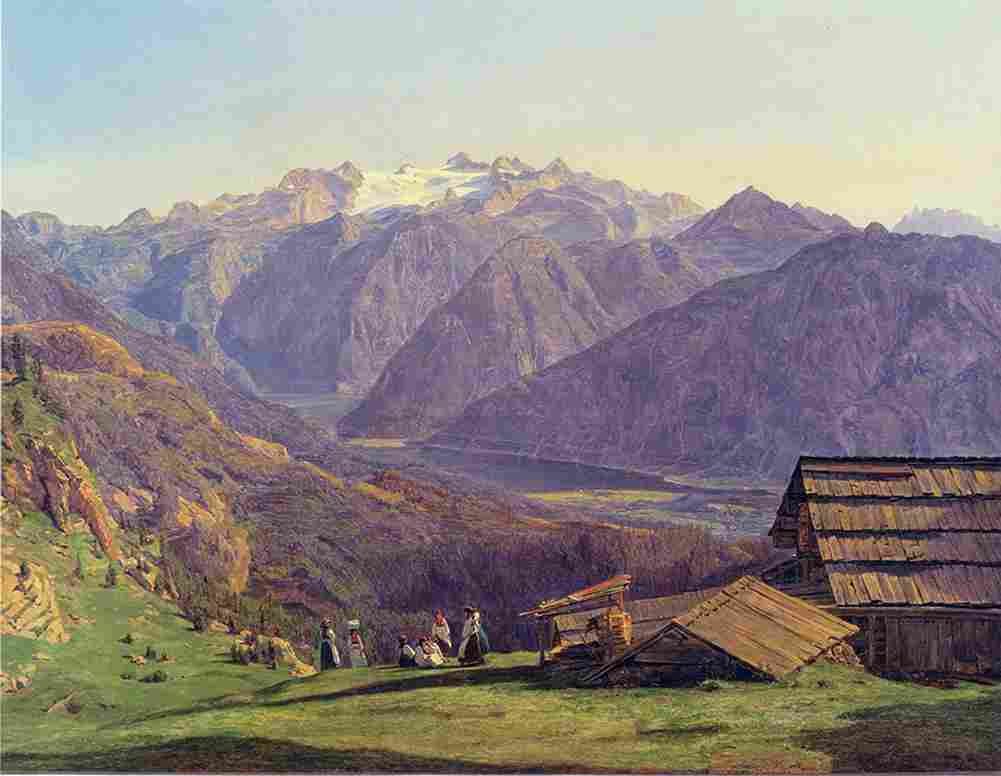 wald View of the Dachstein Art A4 Photo Print