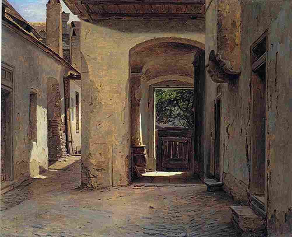 wald Yard of the old Heumuller Art A4 Photo Print