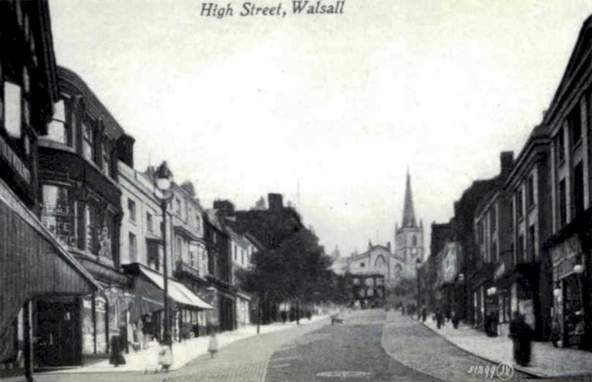 walsall high streetVintage 1880s 1900s A4 Photo Print