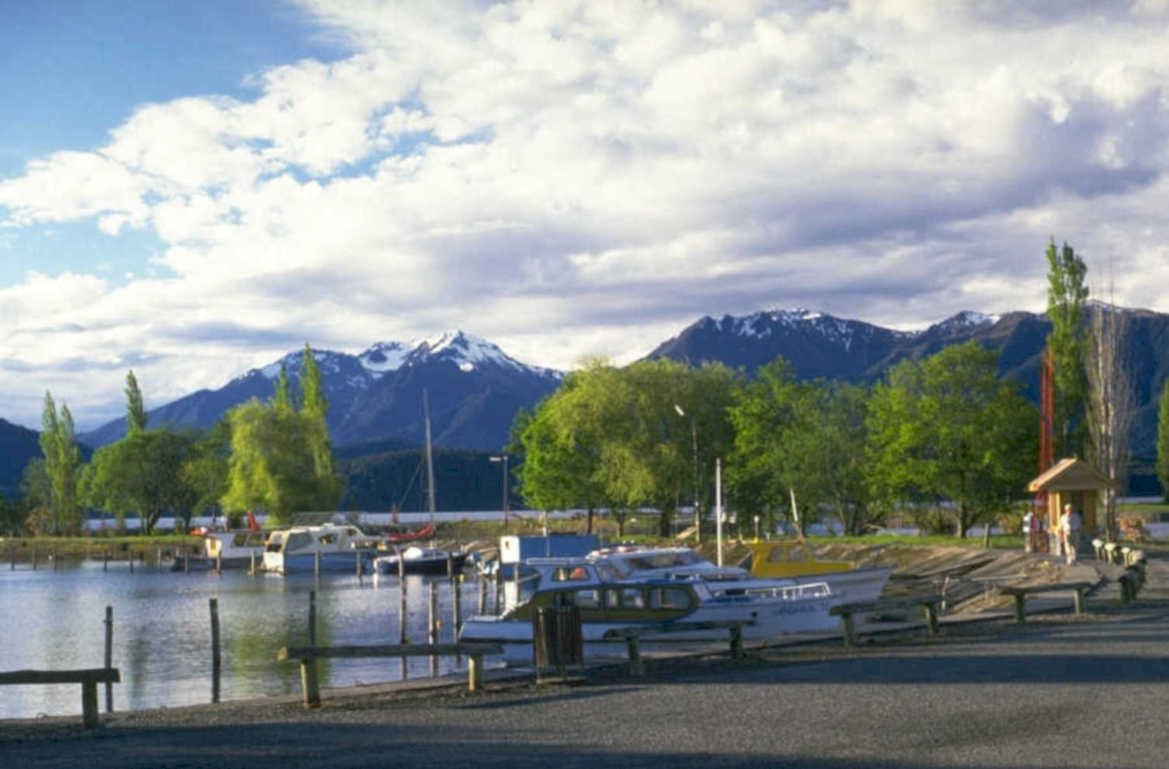 wanaka boat harbor 1980s 1990s A4 Photo Print