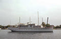 wanderer yacht coast Vintage A4 Photo Print