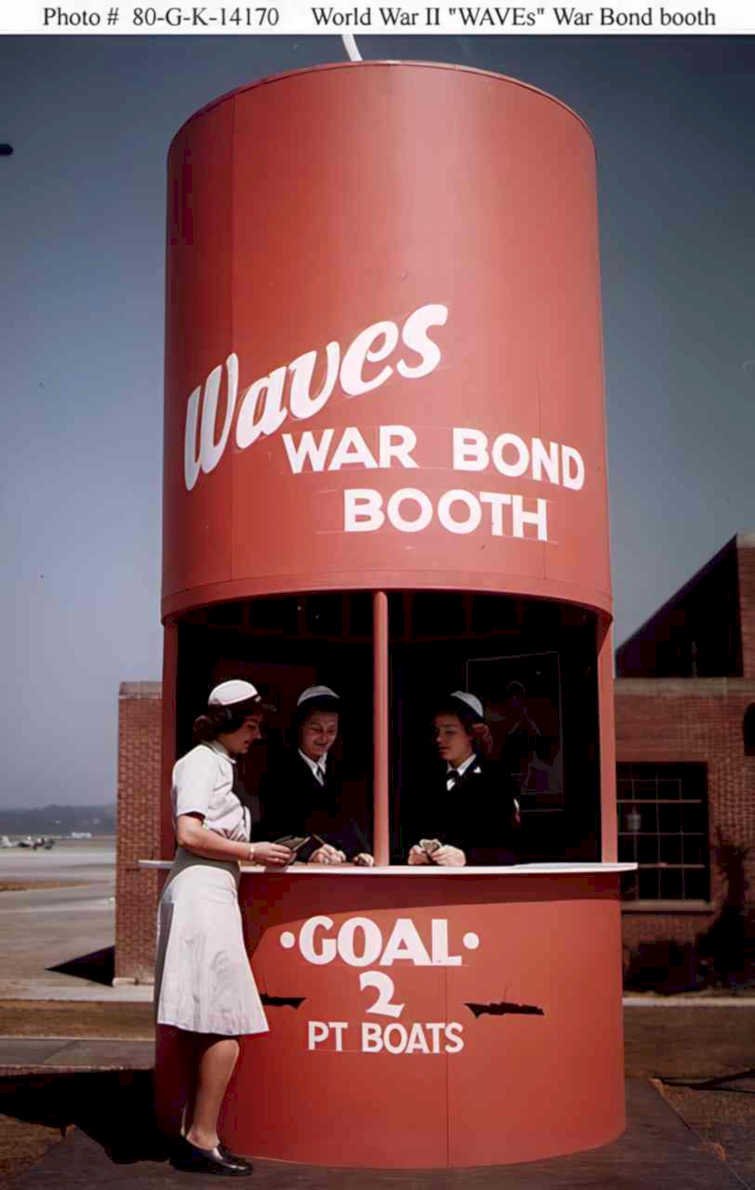 war bonds booths Vintage world war A4 Photo Print