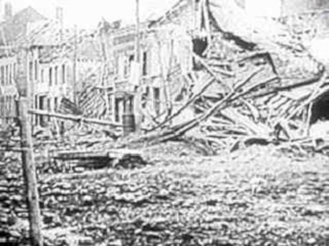war urban ruins1980s 1990s A4 Photo Print