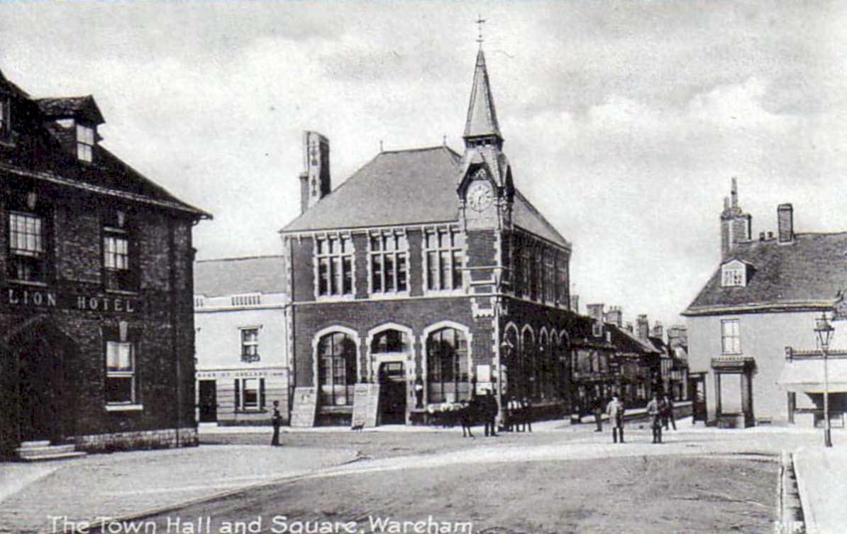 wareham town hallVintage 1880s 1900s A4 Photo Print