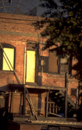 warehouse brooklyn golden 1980s 1990s A4 Photo Print