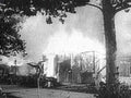 warehouse fire exterior1980s 1990s A4 Photo Print