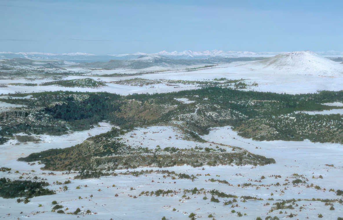 wasatch snow hill Vintage A4 Photo Print