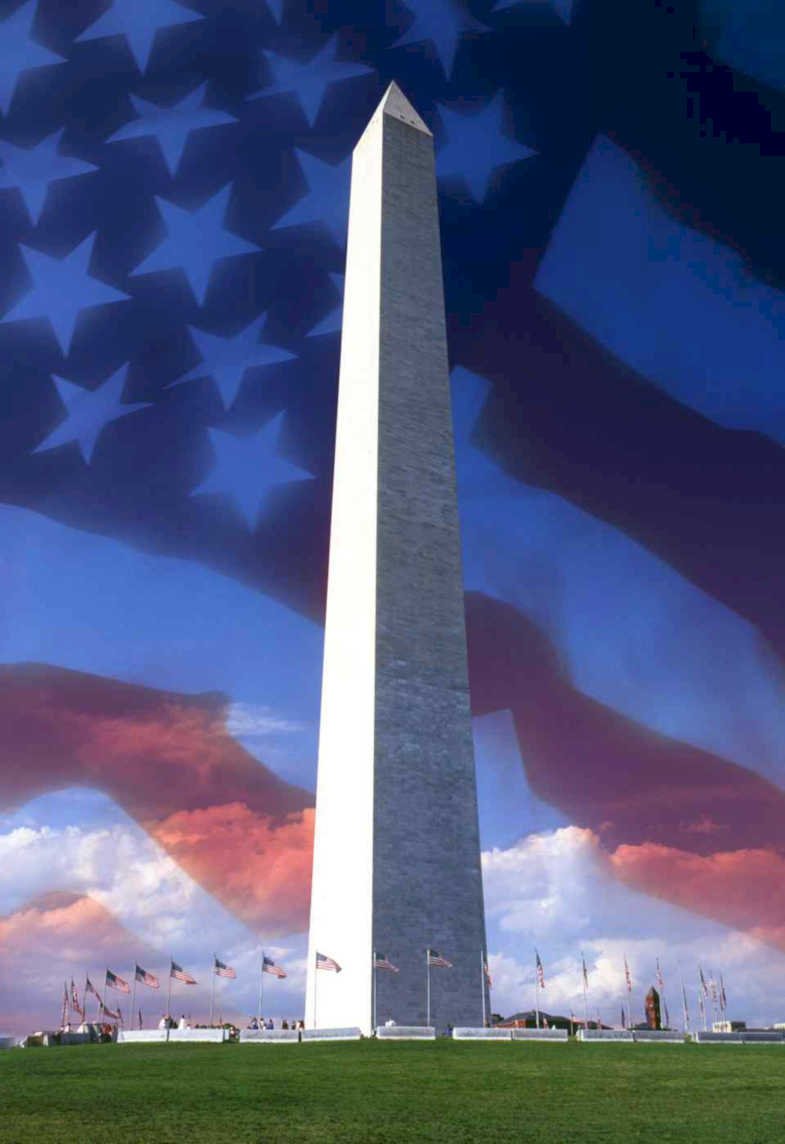 washington monument flags 1 Flags1980s A4 Photo Print