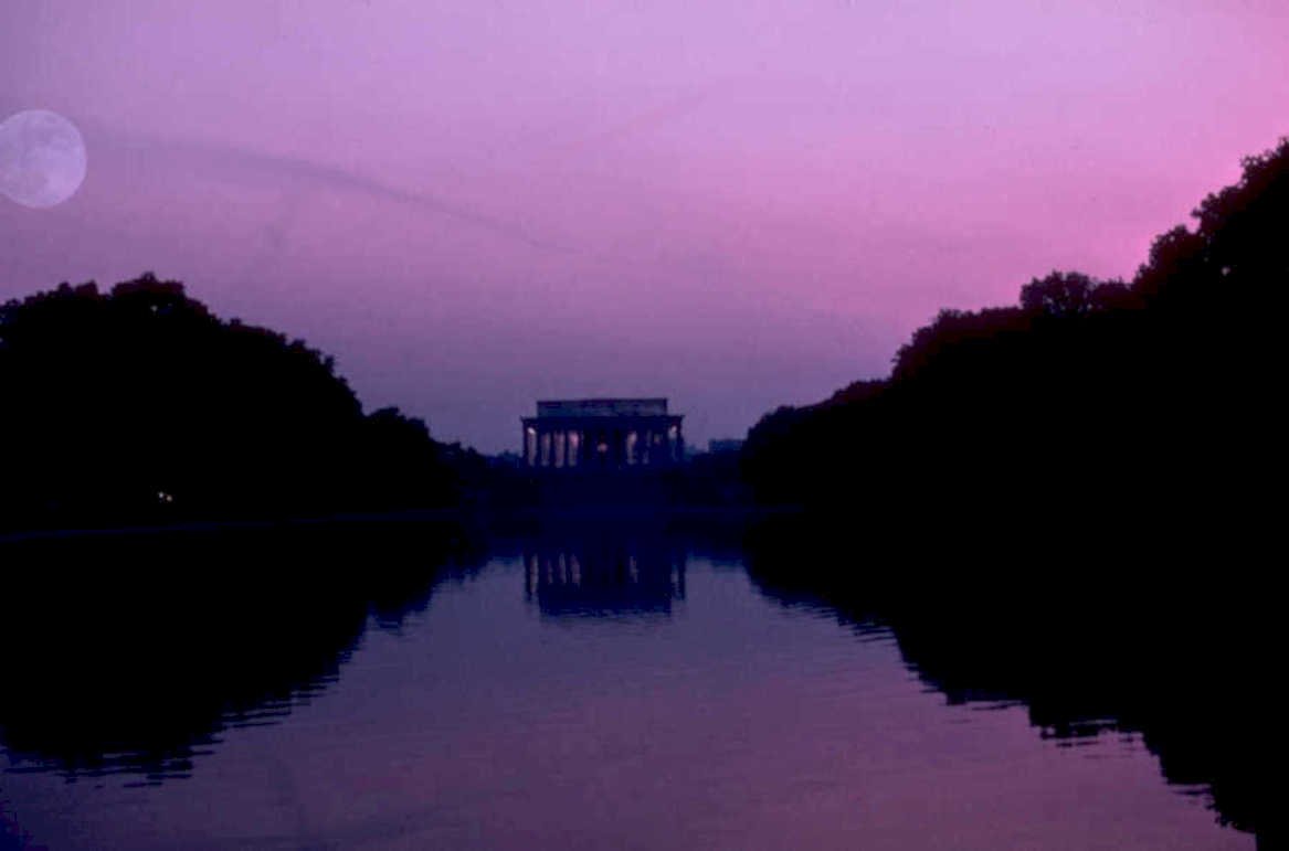 washington monument reflection 1980s 1990s A4 Photo Print