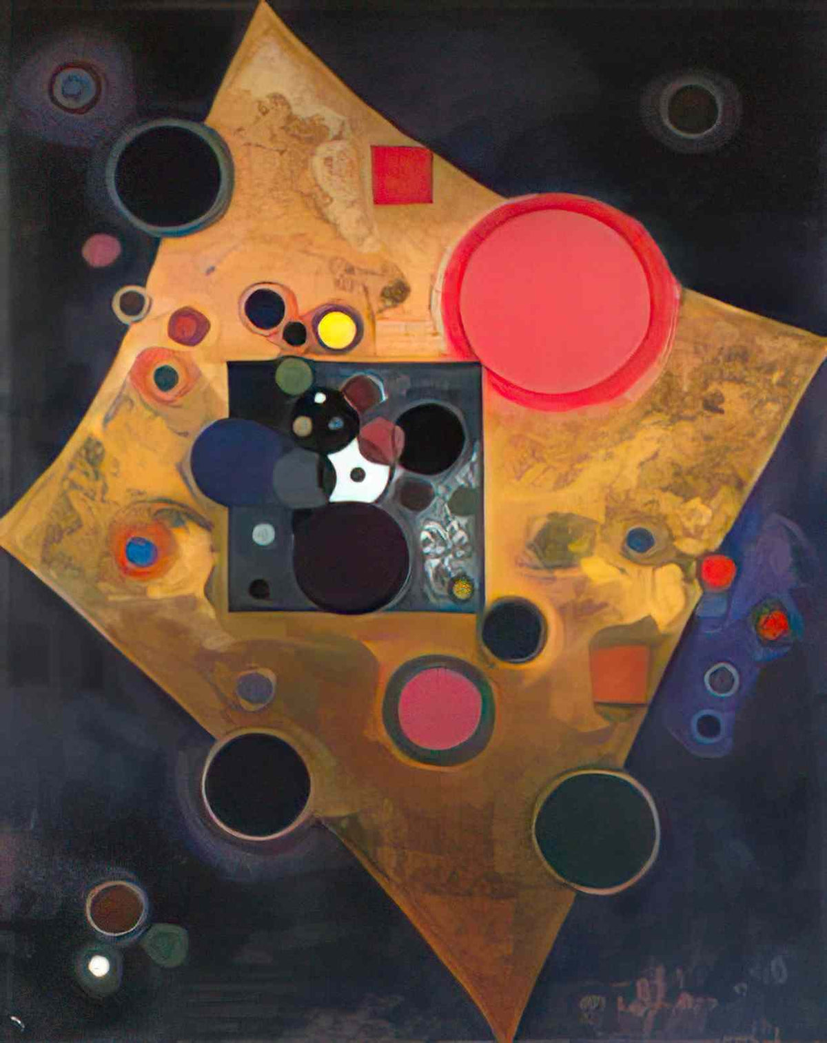 wassily kandinsky accent on rose 1926 Art A4 Photo Print