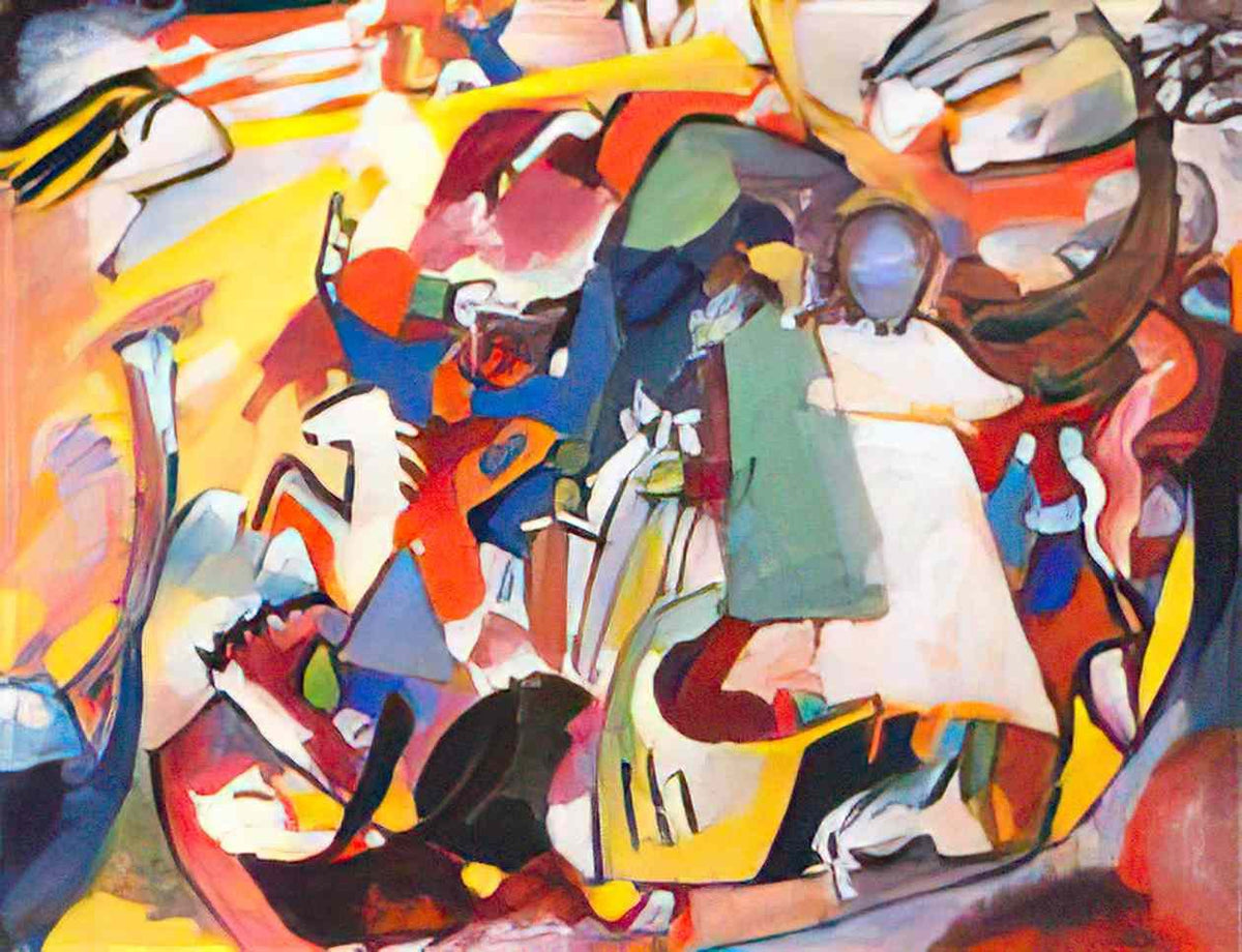 wassily kandinsky angel of the last judgment 191 Art A4 Photo Print