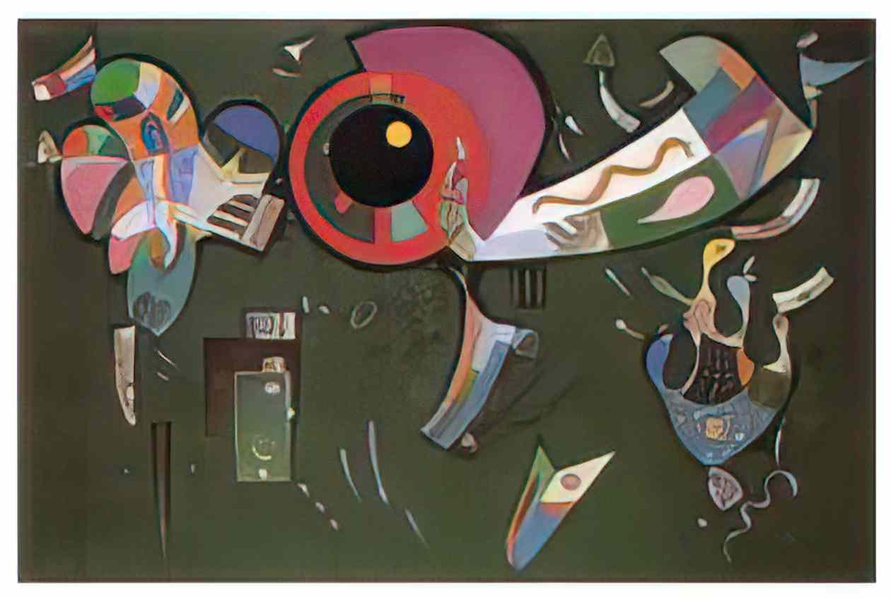 wassily kandinsky around the circle 1940 Art A4 Photo Print