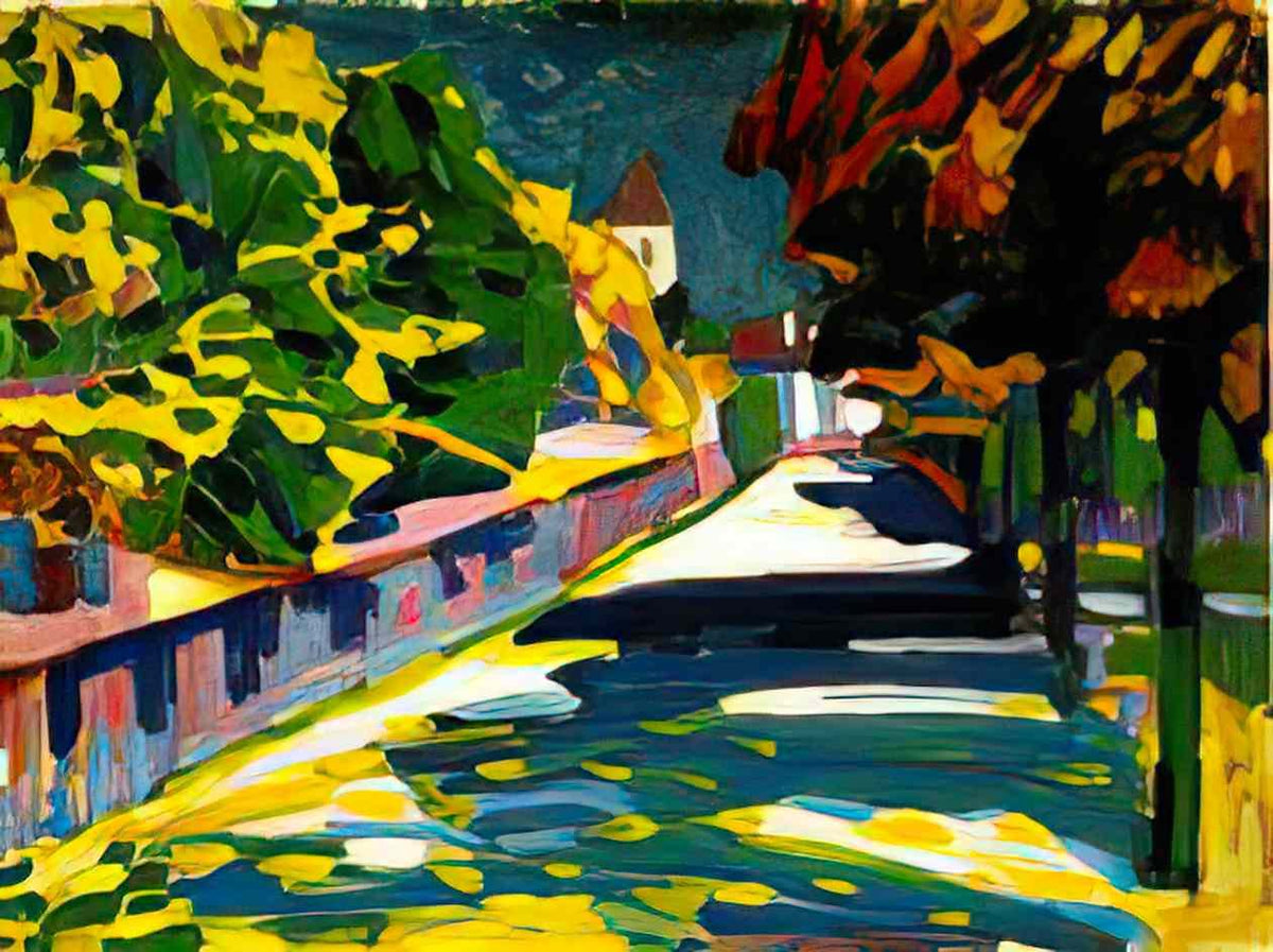 wassily kandinsky autumn in bavaria 1908 Art A4 Photo Print