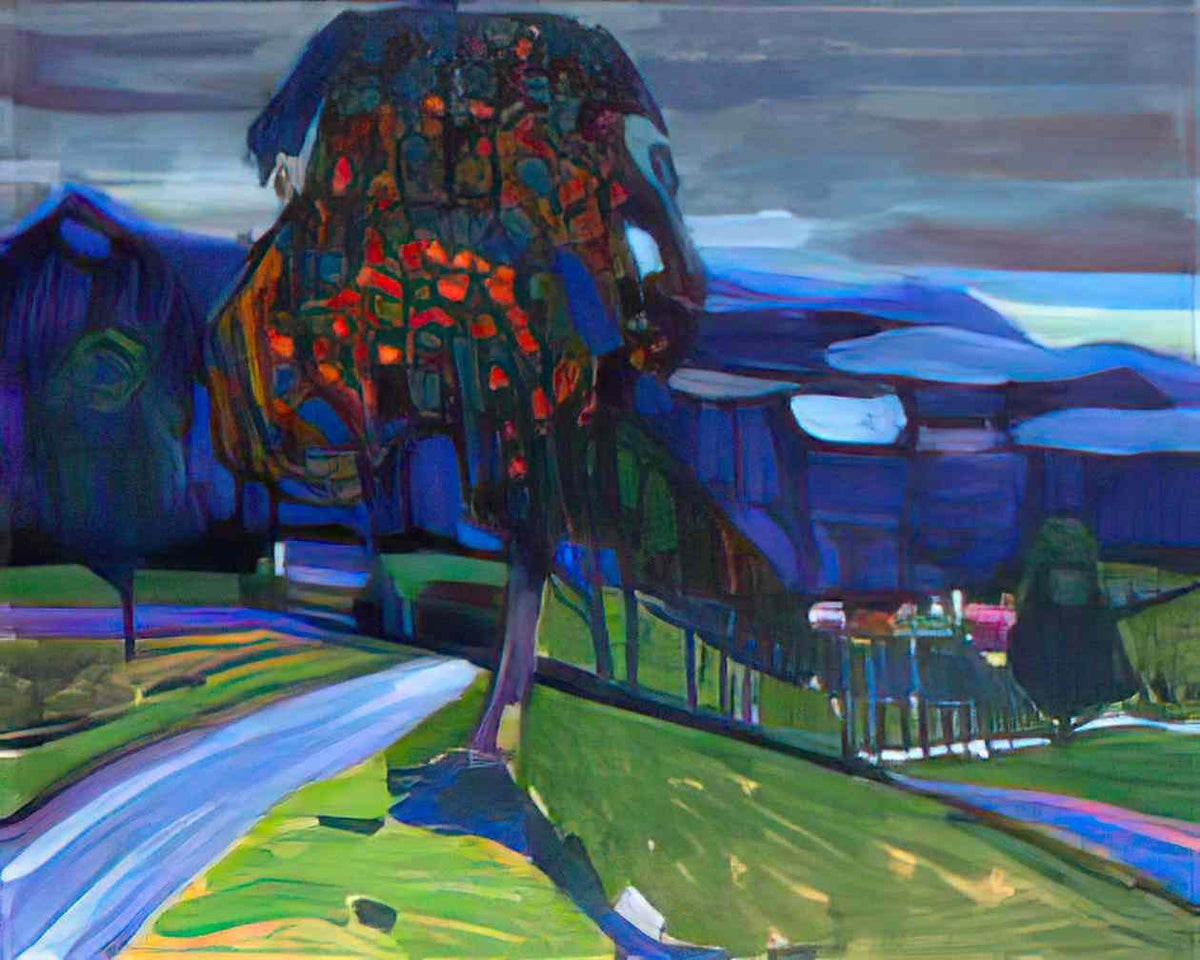 wassily kandinsky autumn in murnau 1908 Art A4 Photo Print