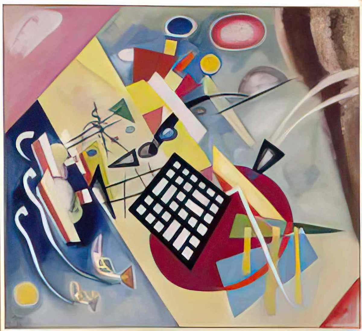 wassily kandinsky black frame 1922 Art A4 Photo Print