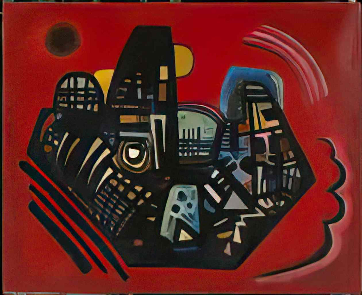 wassily kandinsky black red 1928 Art A4 Photo Print