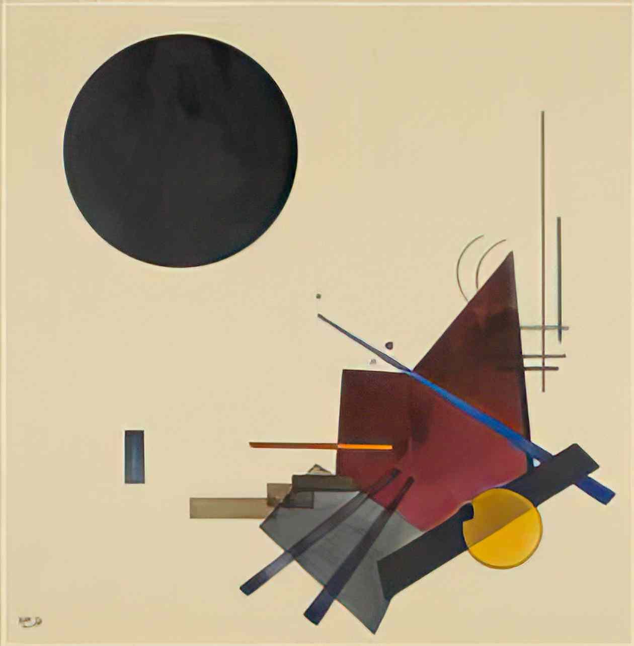 wassily kandinsky black relationship 1924 Art A4 Photo Print