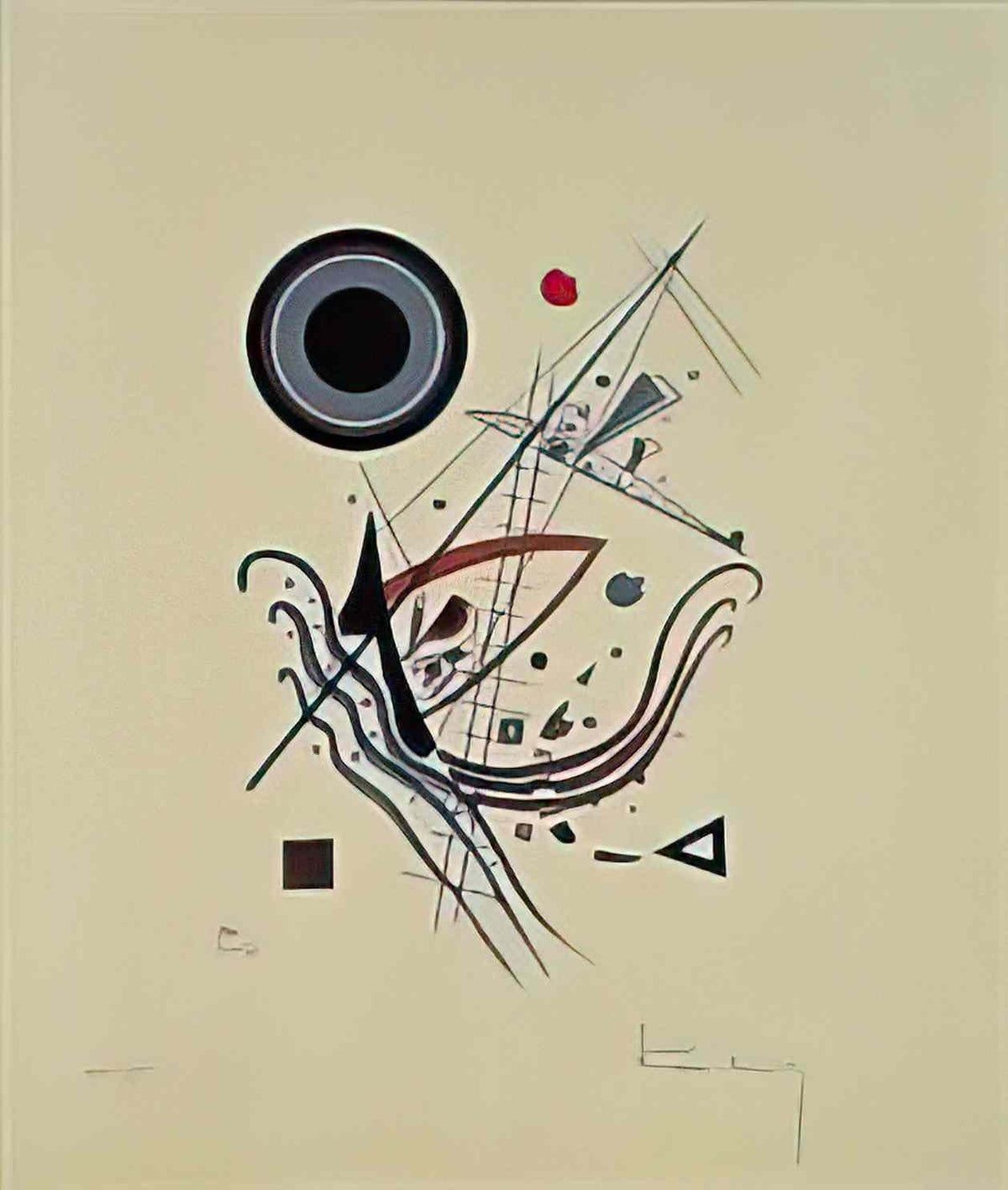 wassily kandinsky blue 1922 Art A4 Photo Print