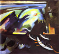 wassily kandinsky boat trip 1910 Art A4 Photo Print