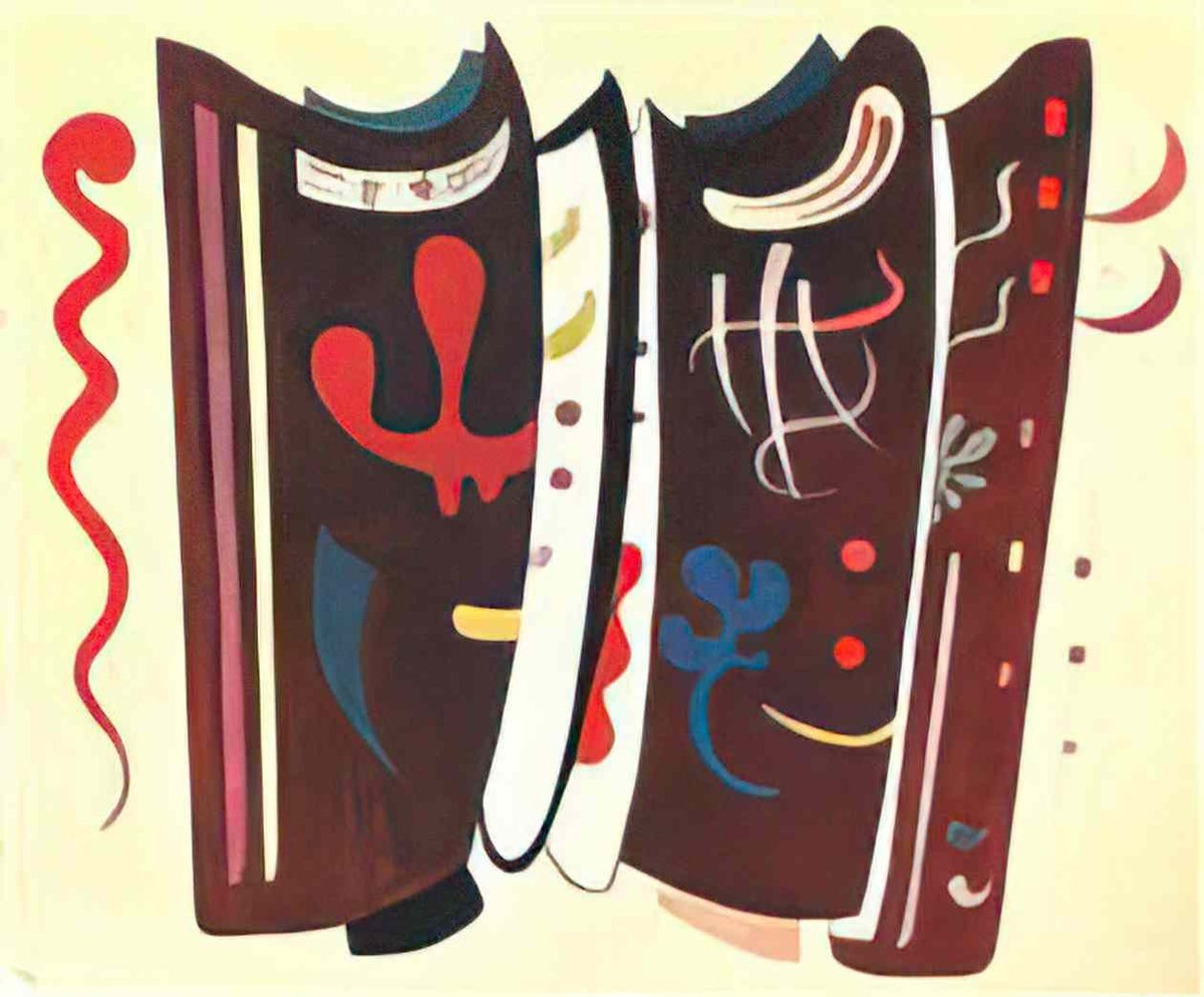 wassily kandinsky brown with supplement 1935 Art A4 Photo Print