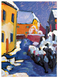 wassily kandinsky cemetery and vicarage in kochel 1909 Art A4 Photo Print