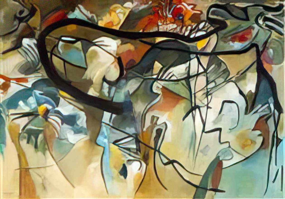wassily kandinsky composition v 191 Art A4 Photo Print