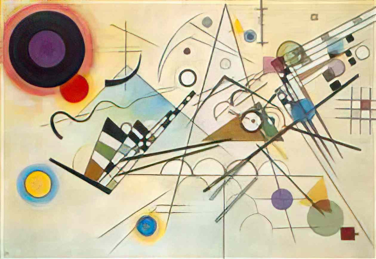 wassily kandinsky composition viii 1923 Art A4 Photo Print