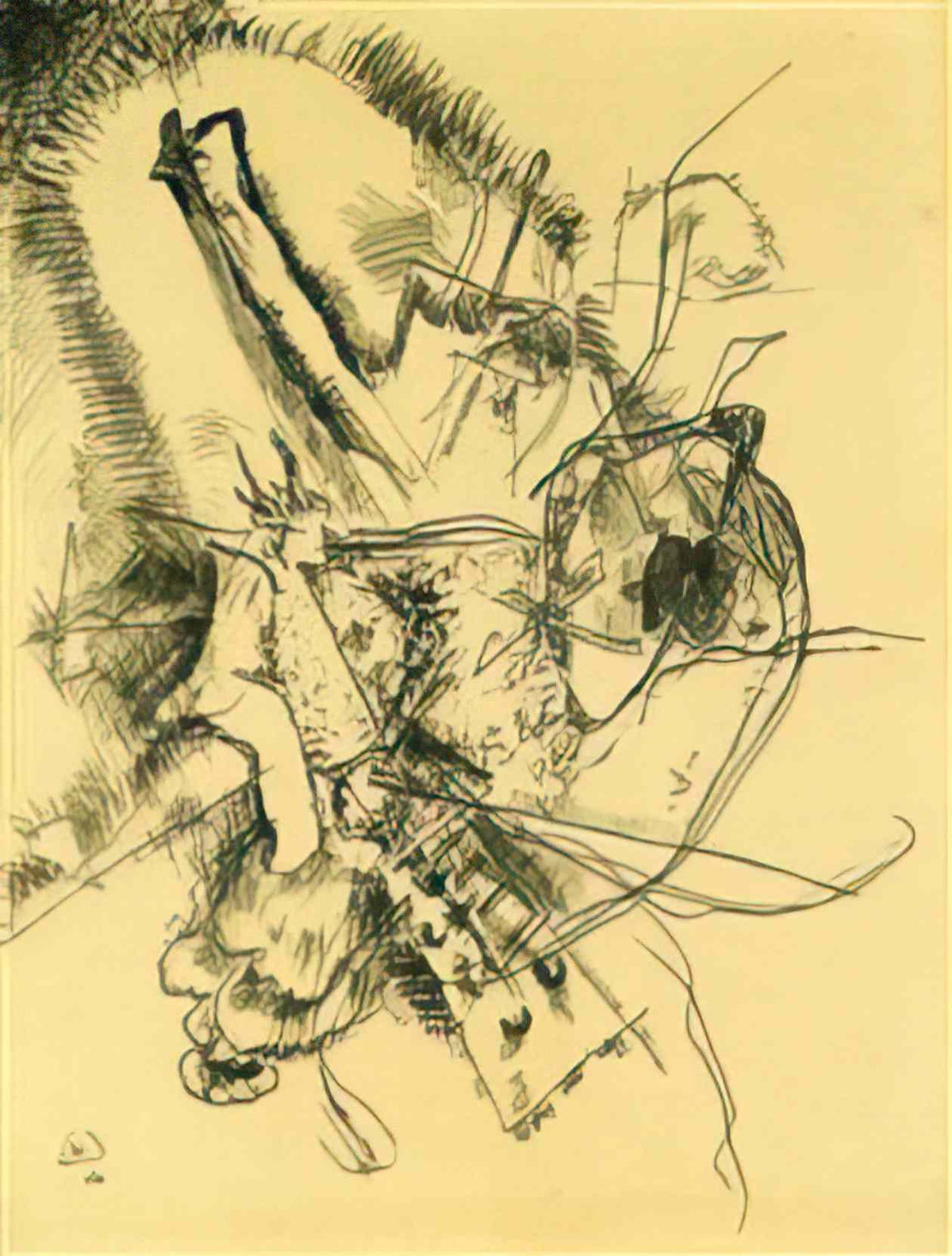wassily kandinsky drawing for etching ii 1916 Art A4 Photo Print