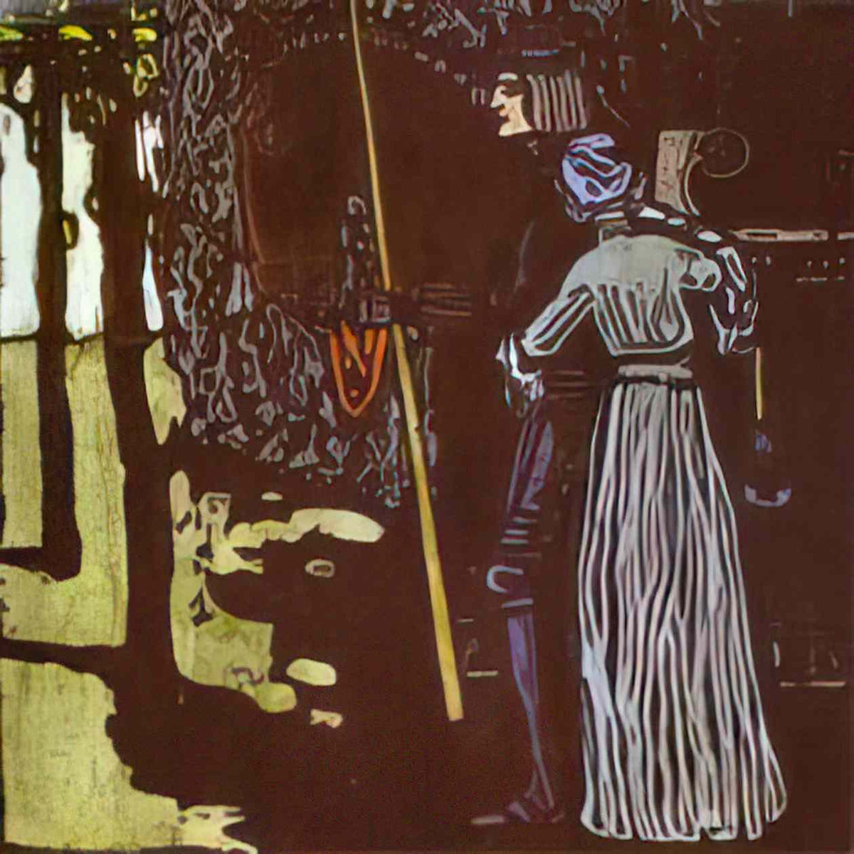 wassily kandinsky farewell 1903 Art A4 Photo Print