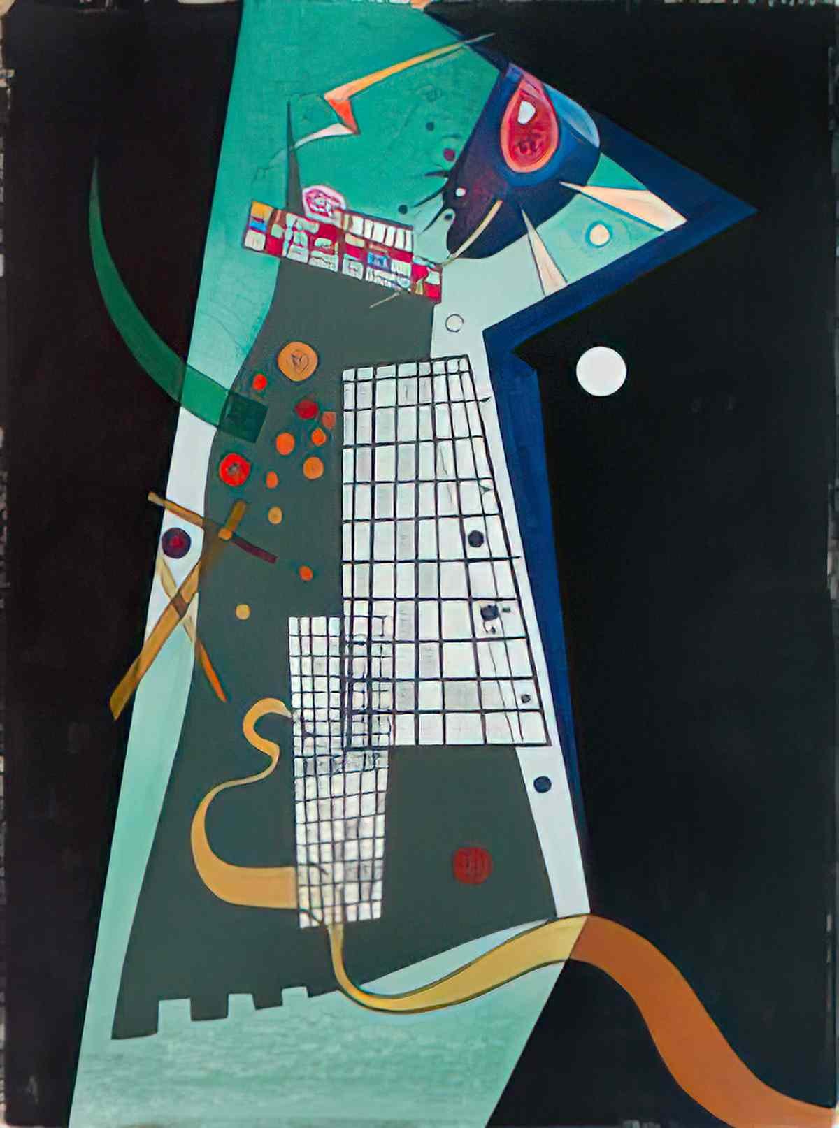 wassily kandinsky fissure Art A4 Photo Print