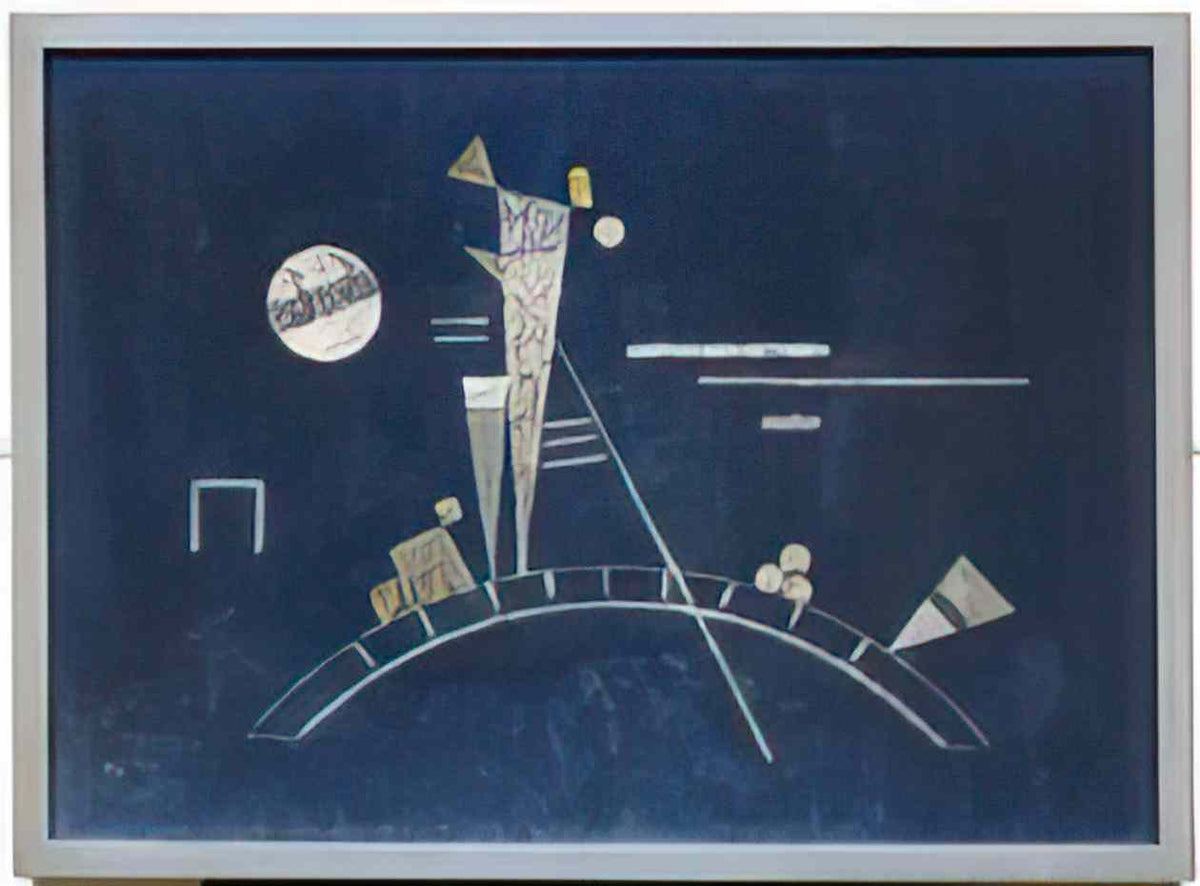 wassily kandinsky fragile 193 Art A4 Photo Print